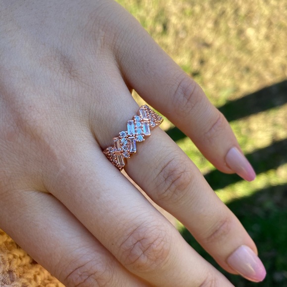 NEW 18k Rose gold plated Ring - Picture 8 of 10